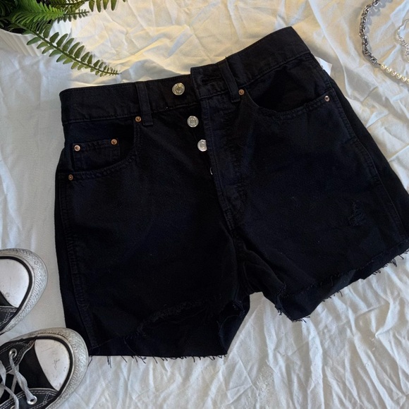 PacSun Black Jean Shorts for Women - Picture 1 of 3